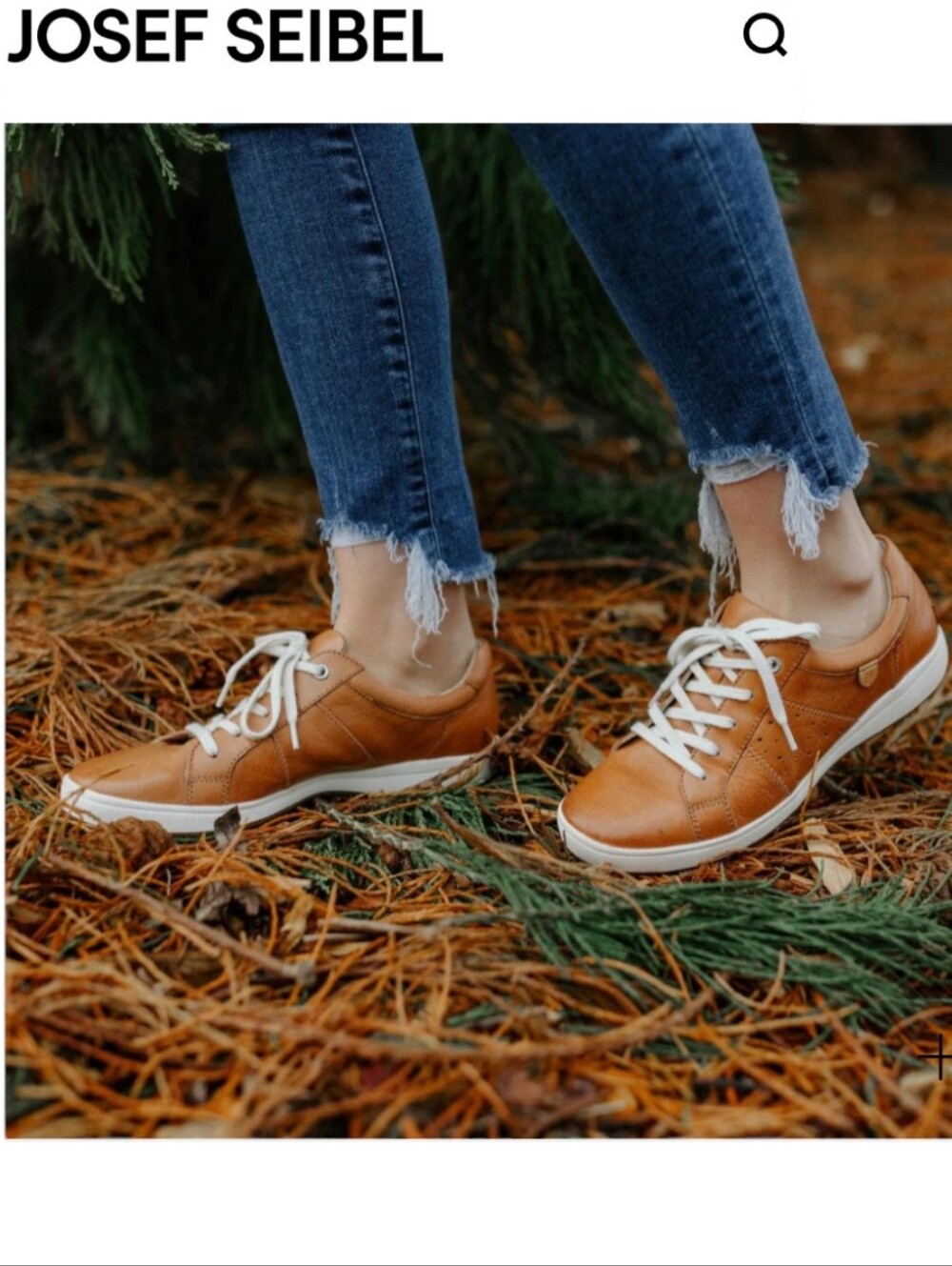 Josef Seibel Caren Camel Tan Leather Sneakers EUC Size 10.5 Women's   53